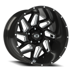 Vision Off-Road Spyder UTV GM 20X12 -51 Gloss Black Milled Spoke