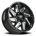 Vision Off-Road Spyder UTV GM 20X9 +12 Gloss Black Milled Spoke