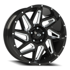 Vision Off-Road Spyder UTV GM 20X9 +10 Gloss Black Milled Spoke