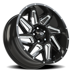 Vision Off-Road Spyder UTV GM 20X9 +10 Gloss Black Milled Spoke