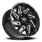 Vision Off-Road Spyder UTV GM 18X9 +12 Gloss Black Milled Spoke
