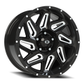Vision Off-Road Spyder UTV GM 18X9 +12 Gloss Black Milled Spoke