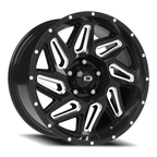 Vision Off-Road Spyder UTV GM 18X9 +12 Gloss Black Milled Spoke