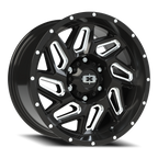 Vision Off-Road Spyder UTV GM 17X9 +12 Gloss Black Milled Spoke