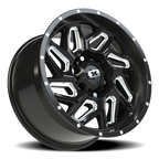 Vision Off-Road Spyder UTV GM 17X9 +12 Gloss Black Milled Spoke