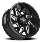 Vision Off-Road Spyder UTV GM 22X10 -19 Gloss Black Milled Spoke