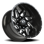 Vision Off-Road Spyder UTV GM 22X12 -51 Gloss Black Milled Spoke