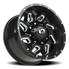 Vision Off-Road Spyder UTV GM 17X9 +12 Gloss Black Milled Spoke