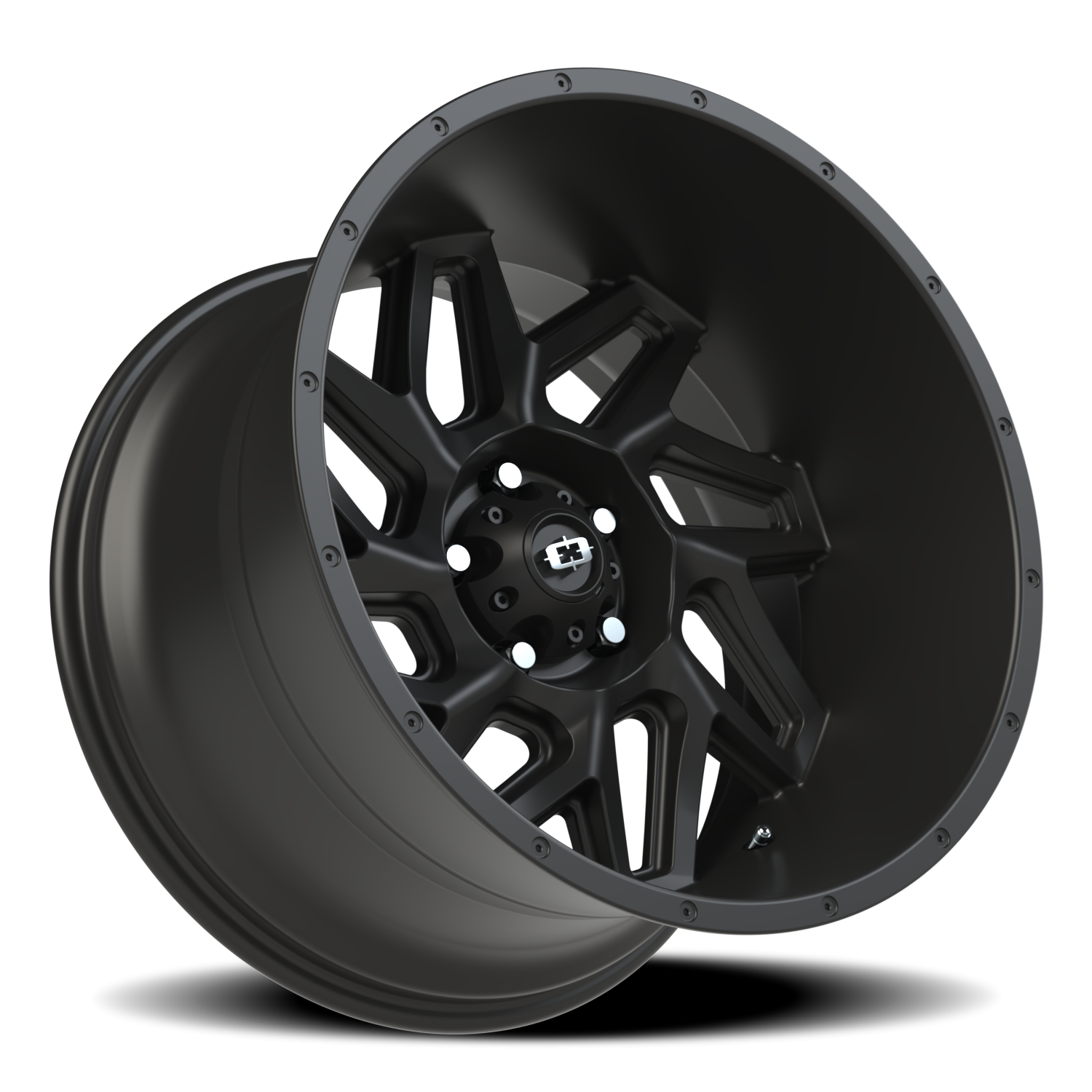 Vision Off-Road Spyder UTV GM 20X12 -51 Satin Black