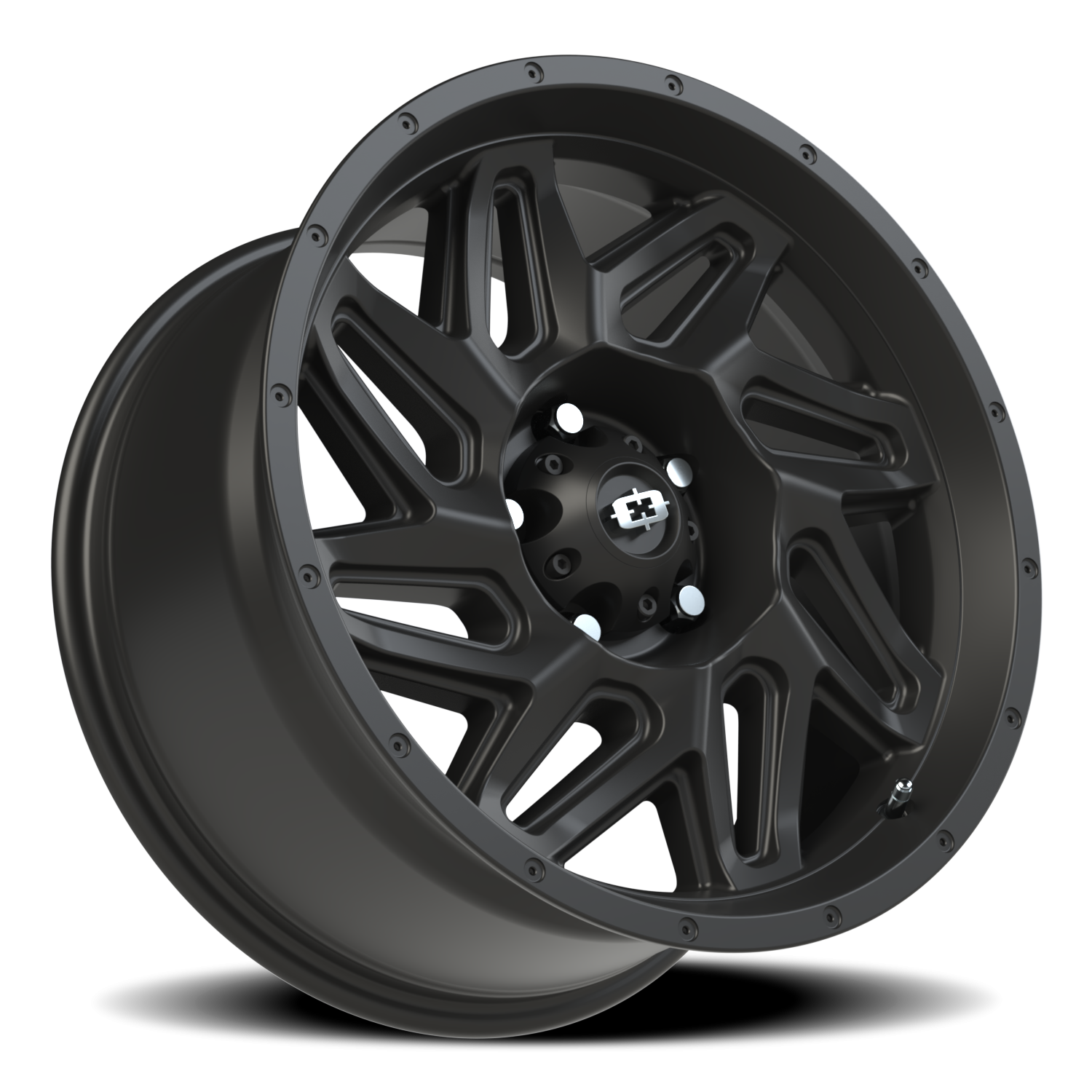 Vision Off-Road Spyder UTV GM 18X9 +12 Satin Black