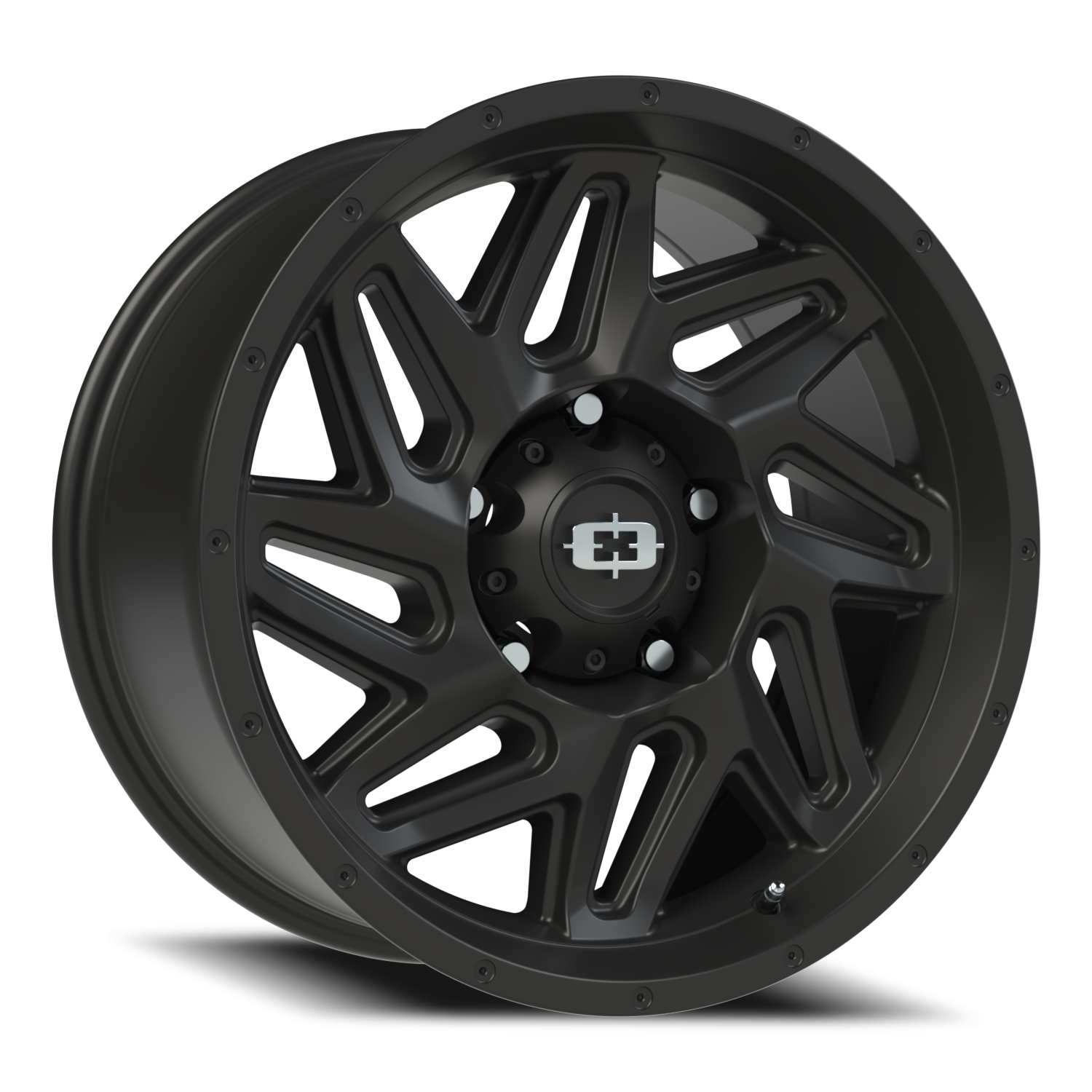 Vision Off-Road Spyder UTV GM 18X9 +12 Satin Black