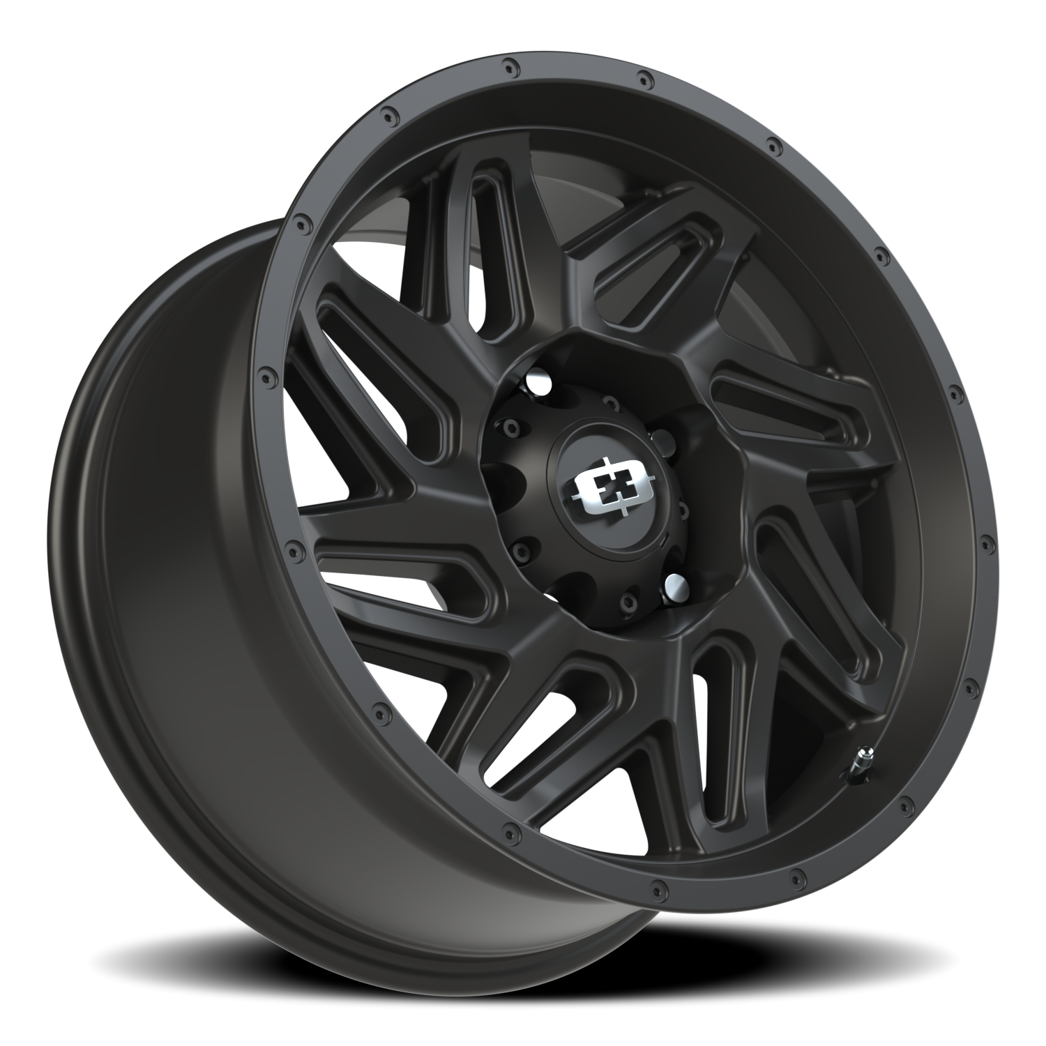 Vision Off-Road Spyder UTV GM 18X9 +12 Satin Black