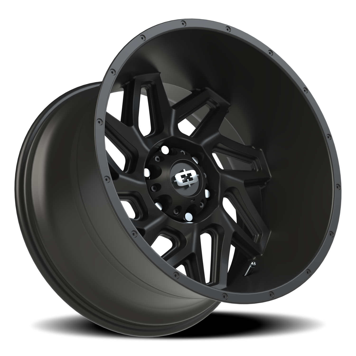 Vision Off-Road Spyder UTV GM 20X12 -57 Satin Black