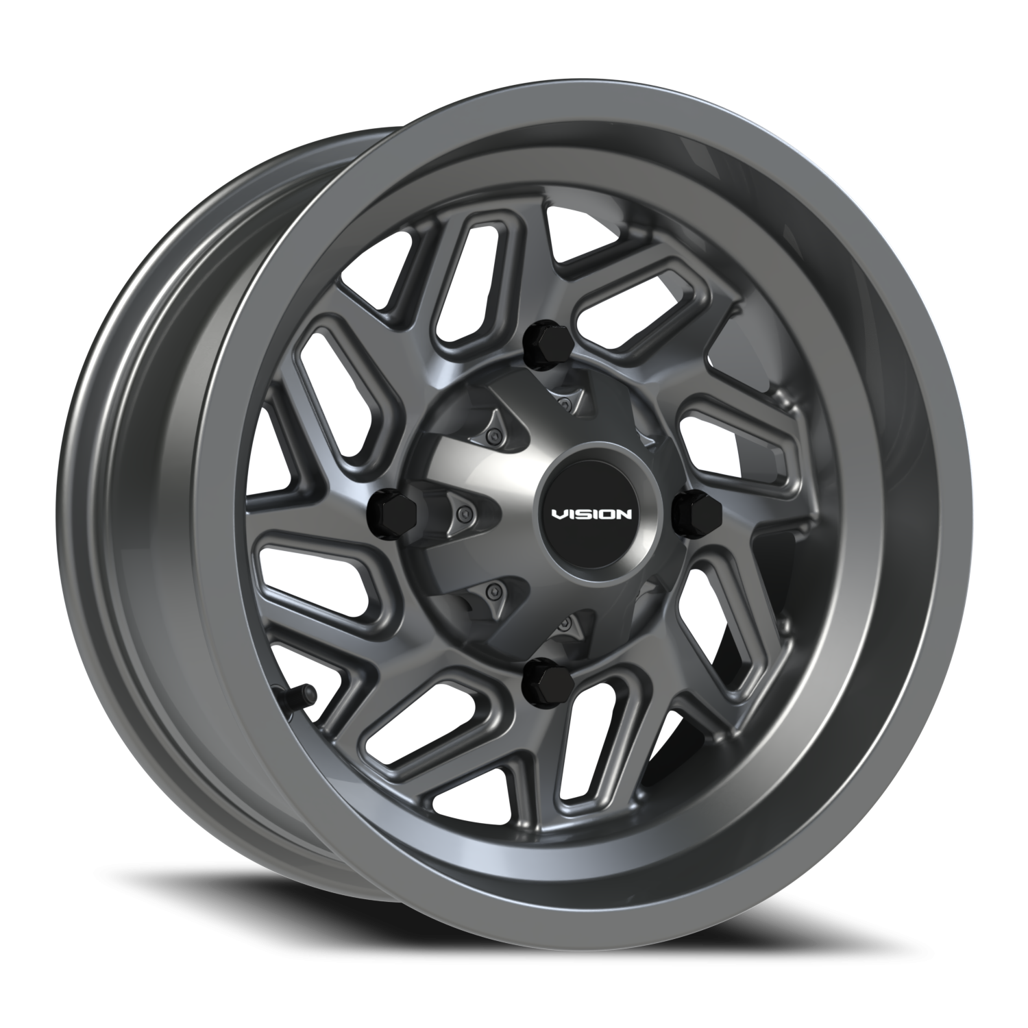 Vision ATV Spyder UTV GM 14X7 +2.5 Gunmetal