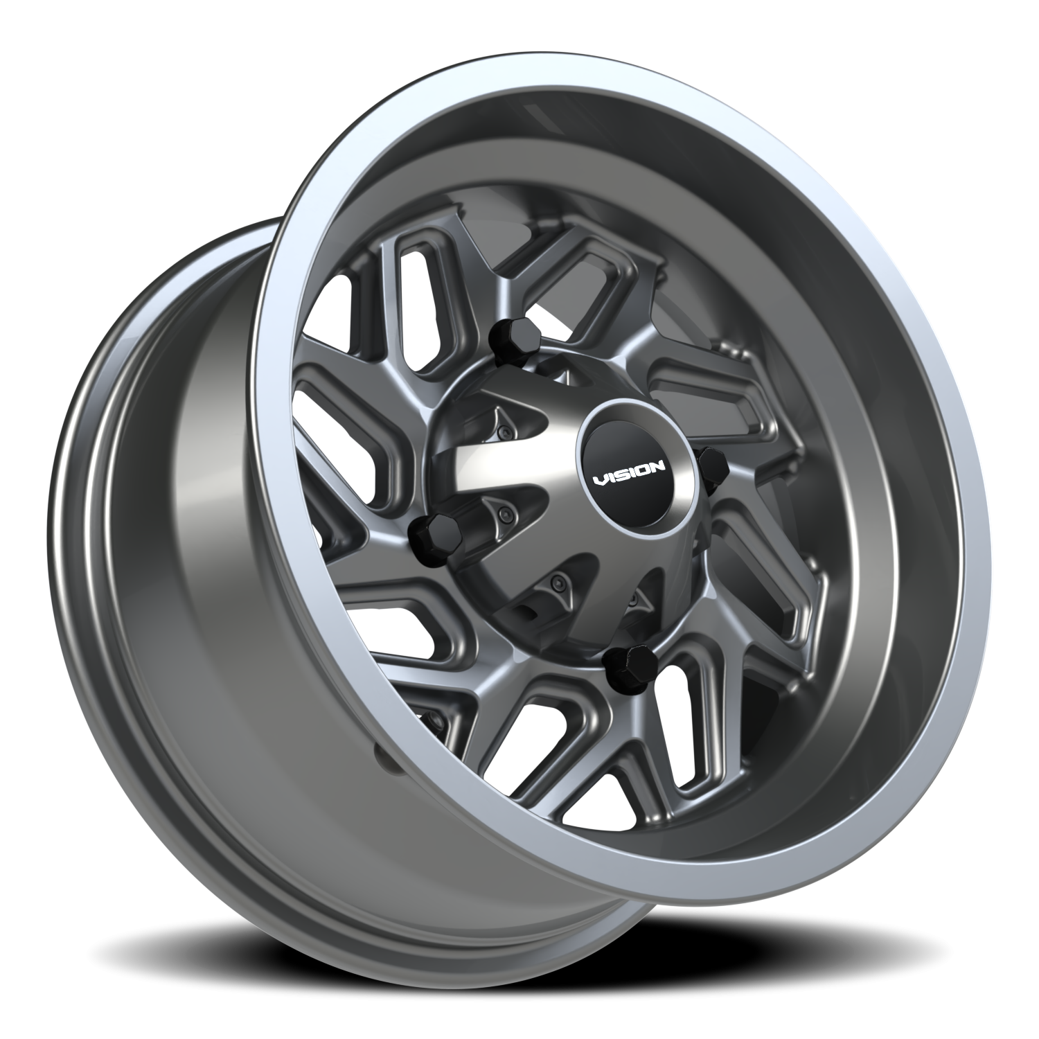Vision ATV Spyder UTV GM 14X7 +2.5 Gunmetal