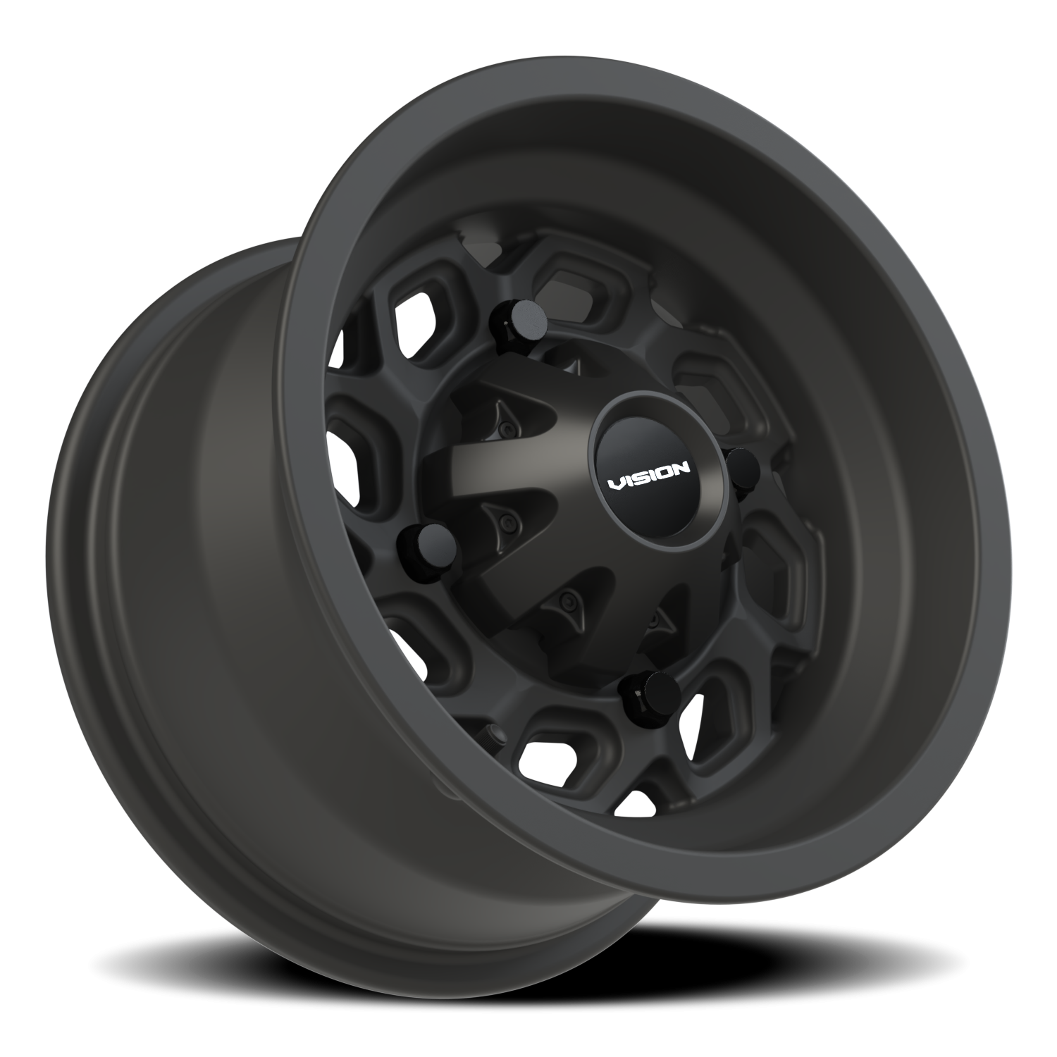 Vision ATV Spyder UTV GM 12X7 +2.5 Matte Black