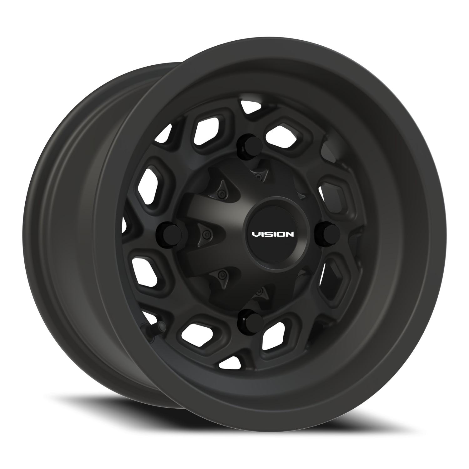 Vision ATV Spyder UTV GM 12X7 +2.5 Matte Black