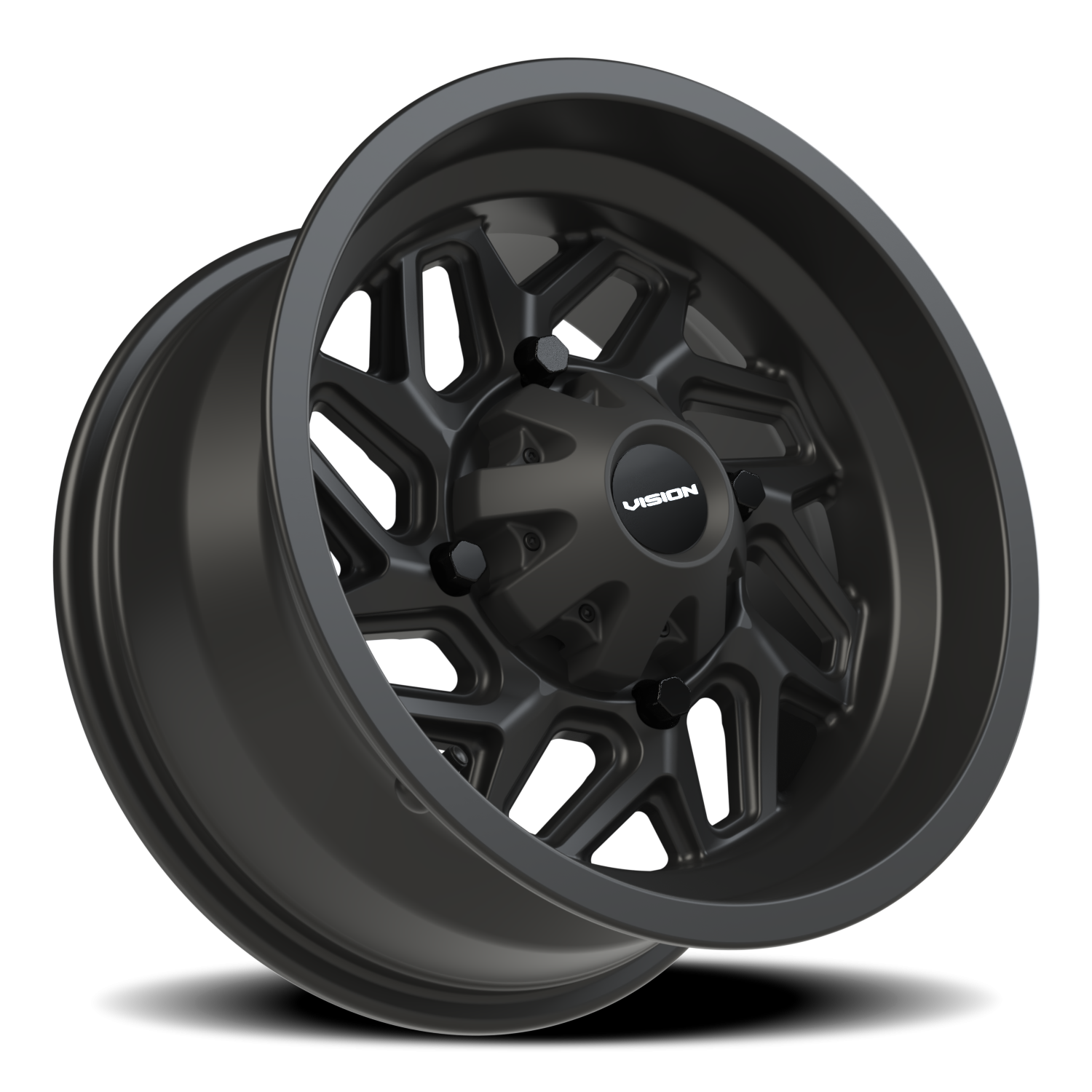 Vision ATV Spyder UTV GM 14X7 +2.5 Matte Black