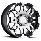 Vision Off-Road Warrior 6 18X9 +18 Gloss Black Machined Face