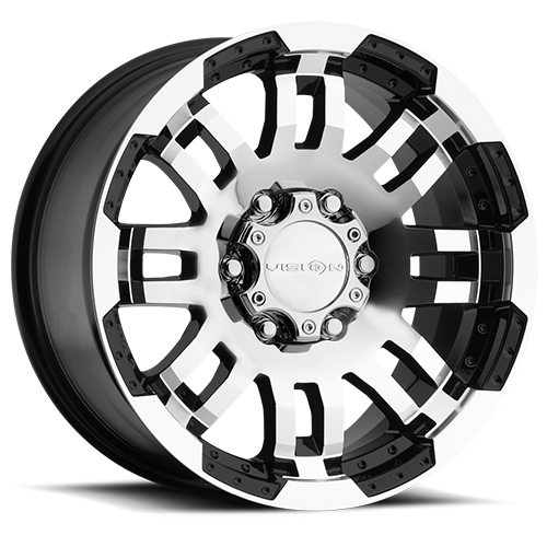 Vision HD Warrior 6 15X6 +0 Gloss Black Machined Face