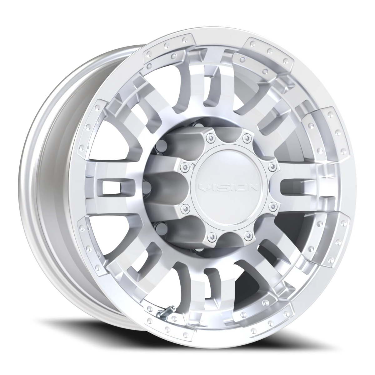Vision Off-Road Warrior 6 16X8 -6 Winter Paint-Silver( Salt Resistant)