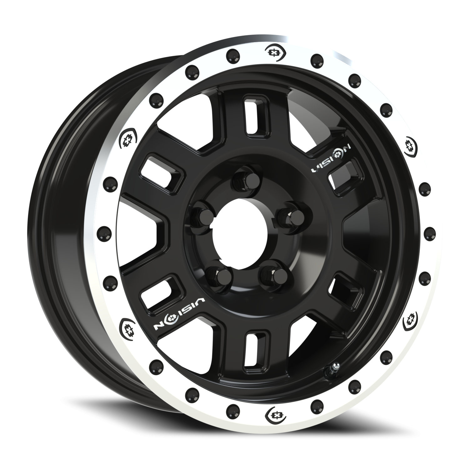 Vision Off-Road Competition Manx GBML 16X7 +0 Gloss Black Machined Lip