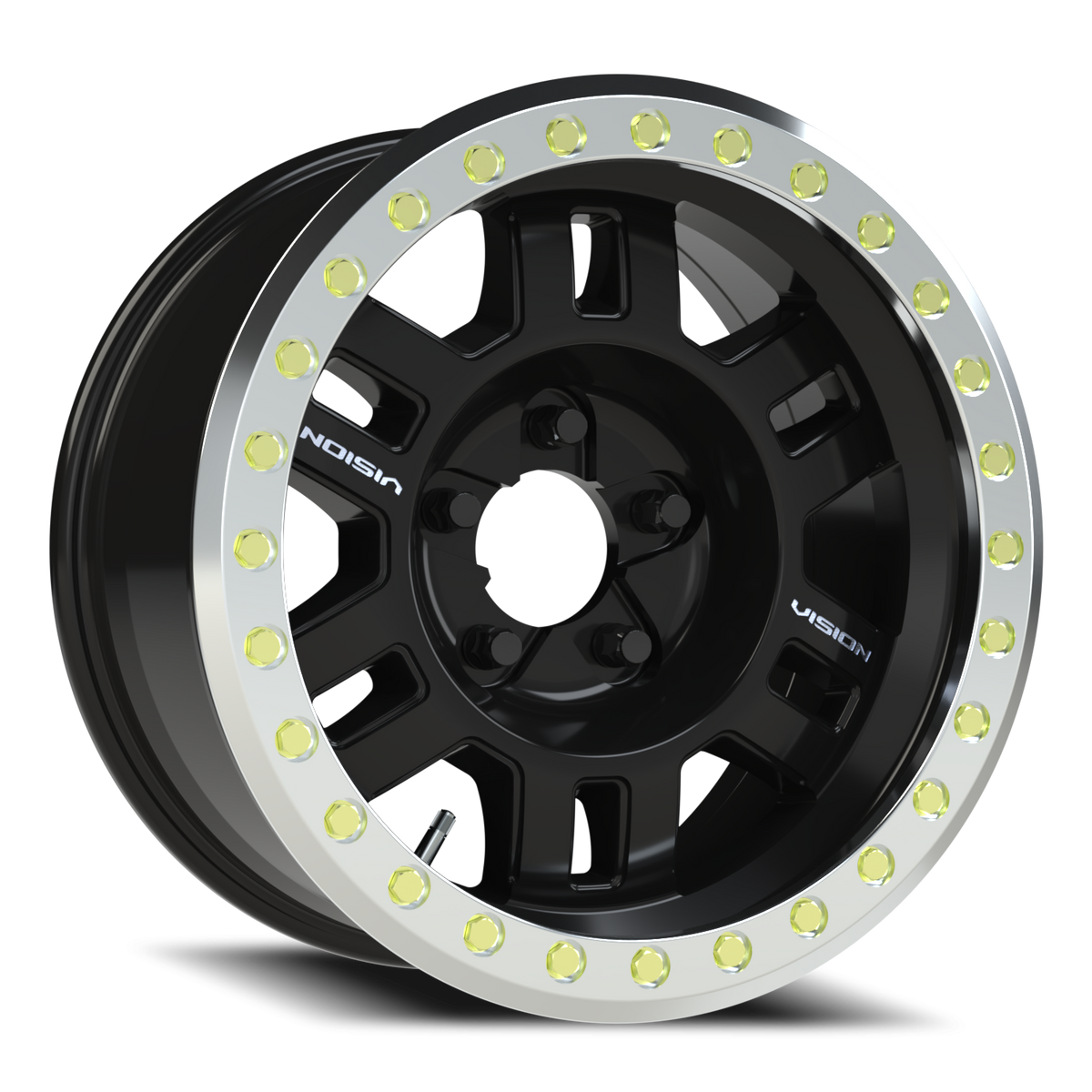 Vision Beadlock Manx Beadlock GBML 17X8.5 -15 Gloss Black