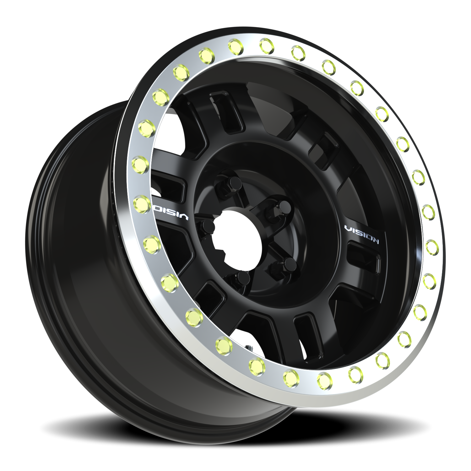 Vision Beadlock Manx Beadlock GBML 17X8.5 -15 Gloss Black