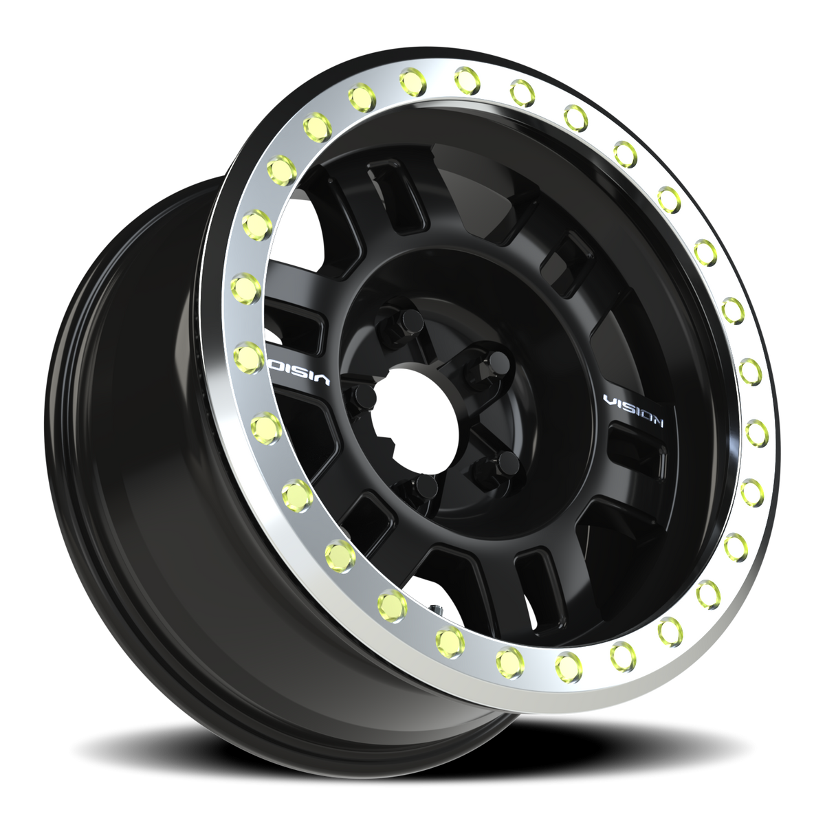 Vision Beadlock Manx Beadlock GBML 17X8.5 -15 Gloss Black