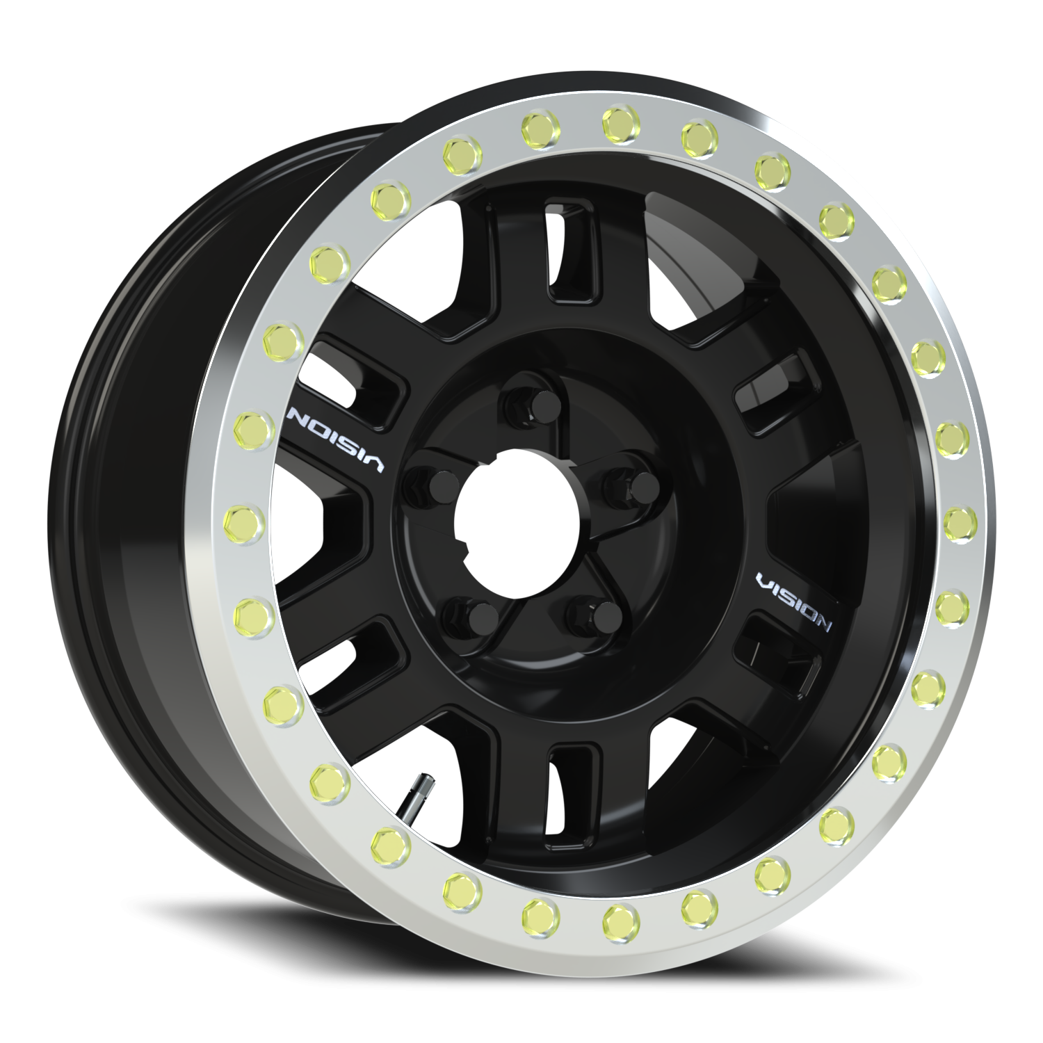 Vision Beadlock Manx Beadlock GBML 17X8.5 -15 Gloss Black
