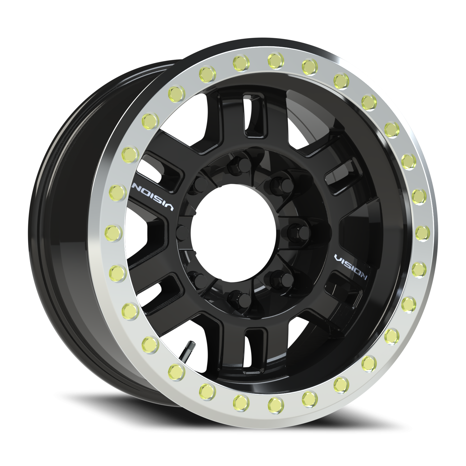 Vision Beadlock Manx Beadlock GBML 17X8.5 -15 Gloss Black