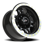 Vision Off-Road Manx M 15X8 -19 Gloss Black Machined Lip