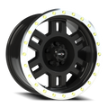 Vision Off-Road Manx M 17X8.5 +0 Gloss Black Machined Lip