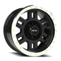Vision Off-Road Manx M 17X8.5 +0 Gloss Black Machined Lip
