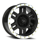 Vision Off-Road Manx M 18X9 -12 Gloss Black Machined Lip
