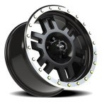 Vision Off-Road Manx M 18X9 -12 Gloss Black Machined Lip