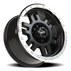 Vision Off-Road Manx M 18X9 +18 Gloss Black Machined Lip