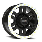 Vision Off-Road Manx M 17X8.5 +0 Gloss Black Machined Lip