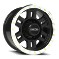 Vision Off-Road Manx M 17X8.5 +0 Gloss Black Machined Lip