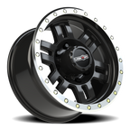 Vision Off-Road Manx M 18X9 +12 Gloss Black Machined Lip