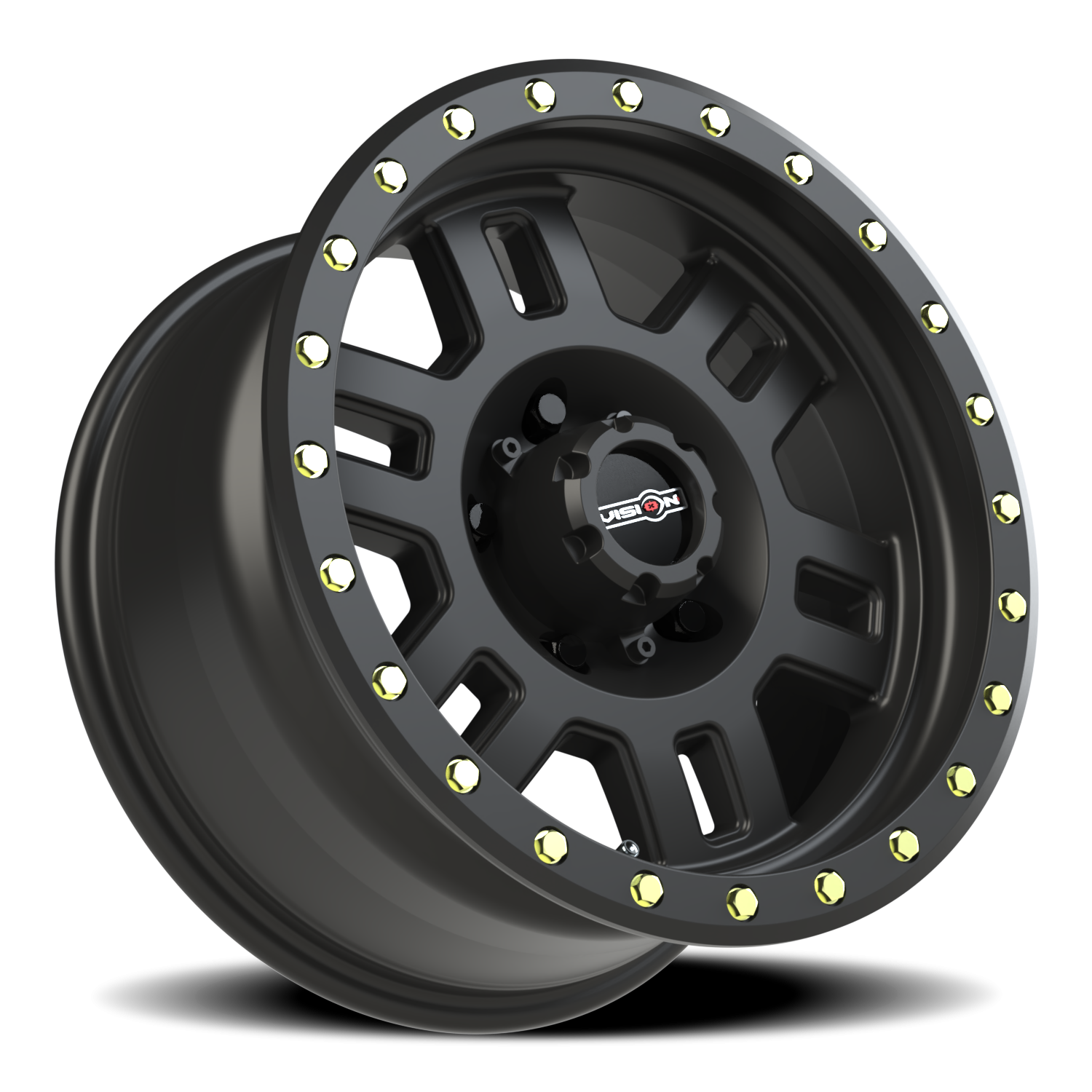 Vision Off-Road Manx M 17X8.5 +0 Matte Black