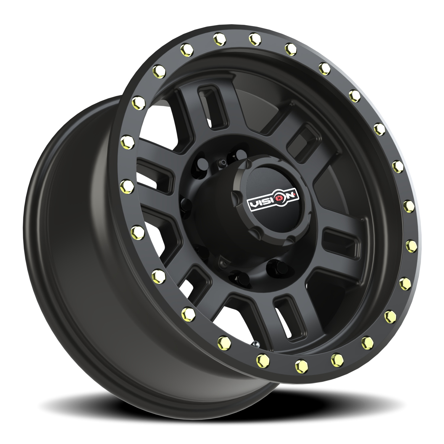 Vision Off-Road Manx M 17X8.5 +0 Matte Black