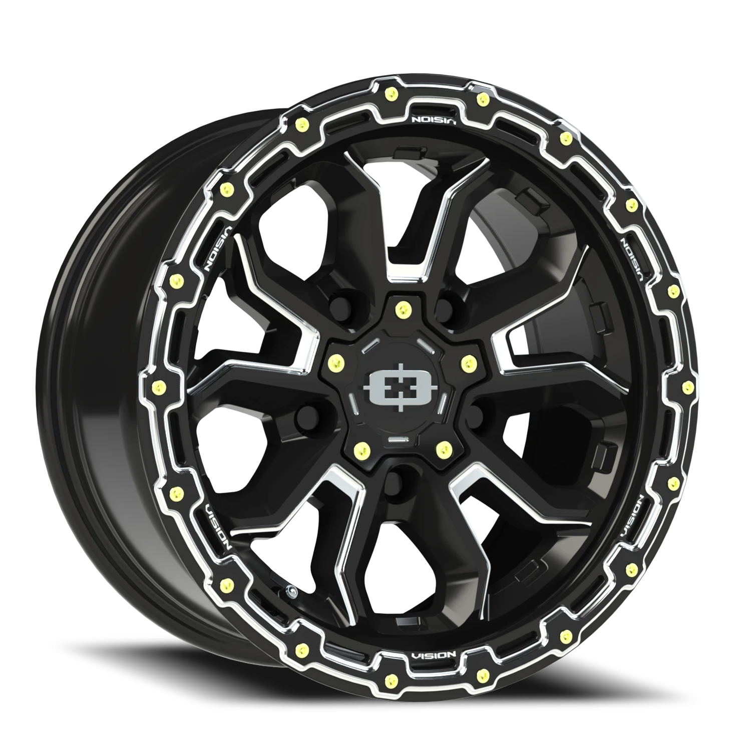 Vision Off-Road Korupt BZSBL 16X8 +0 Gloss Black Milled Spoke