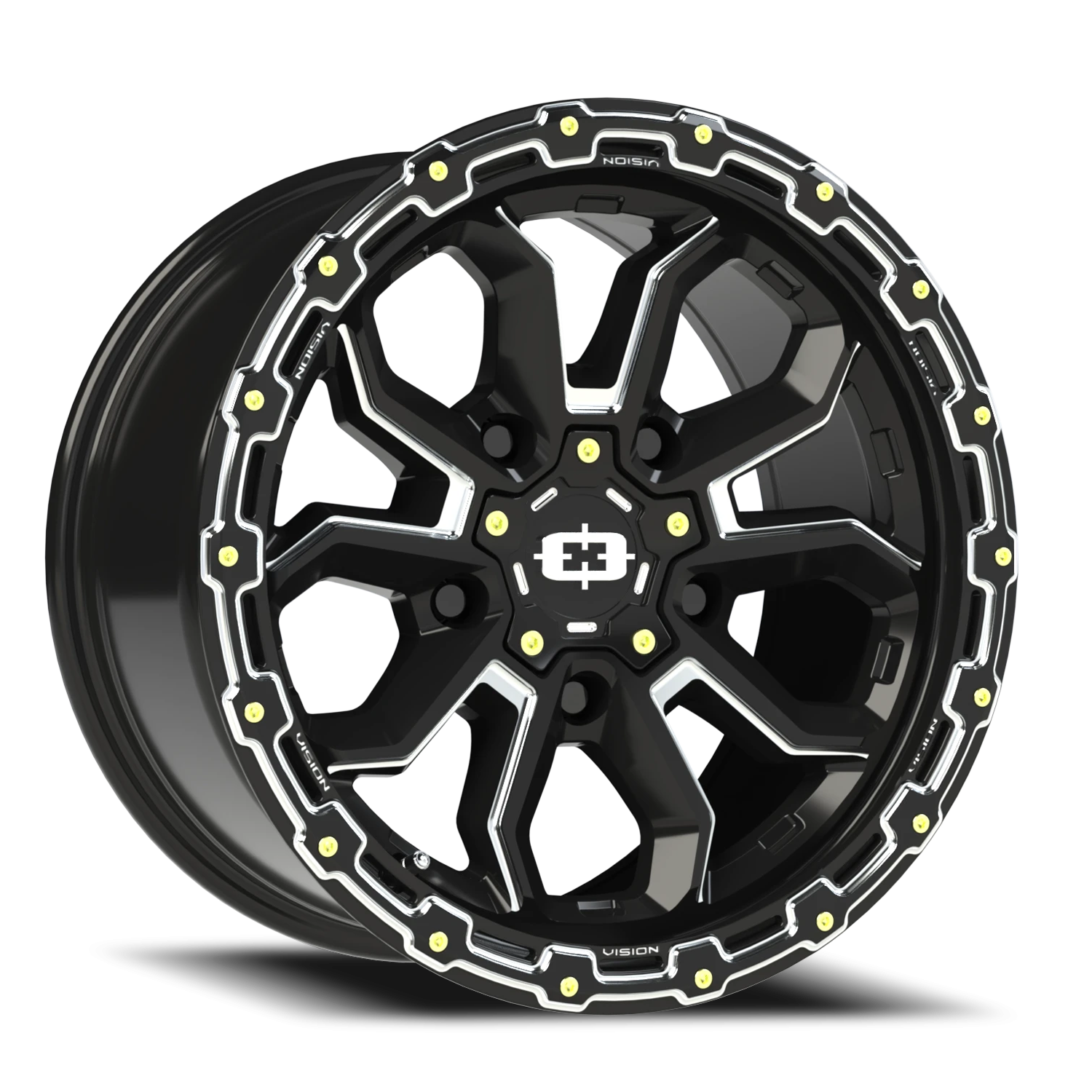 Vision Off-Road Korupt BZSBL 17X9 -12 Gloss Black Milled Spoke