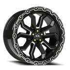 Vision Off-Road Korupt BZSBL 18X9 +12 Gloss Black Milled Spoke
