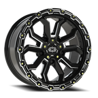 Vision Off-Road Korupt BZSBL 18X9 +12 Gloss Black Milled Spoke