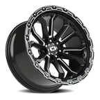 Vision Off-Road Korupt BZSBL 20X10 -25 Gloss Black Milled Spoke