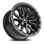 Vision Off-Road Korupt BZSBL 18X9 +12 Gloss Black Milled Spoke