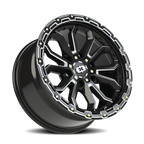 Vision Off-Road Korupt BZSBL 18X9 +12 Gloss Black Milled Spoke