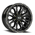 Vision Off-Road Korupt BZSBL 20X9 +12 Gloss Black Milled Spoke